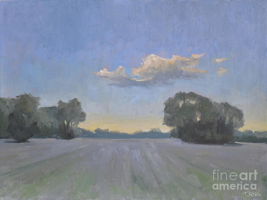 Sunset Painting - Peaceful by Tiffany Foss Sunset Painting - Peaceful by Tiffany Foss