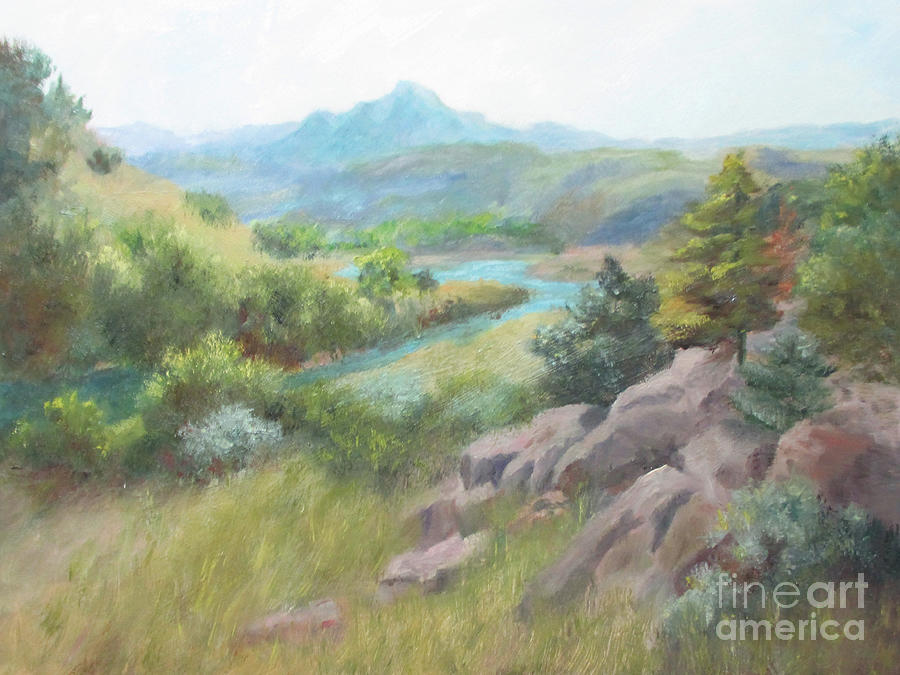 Peaceful Valley Painting by Roseann Gilmore