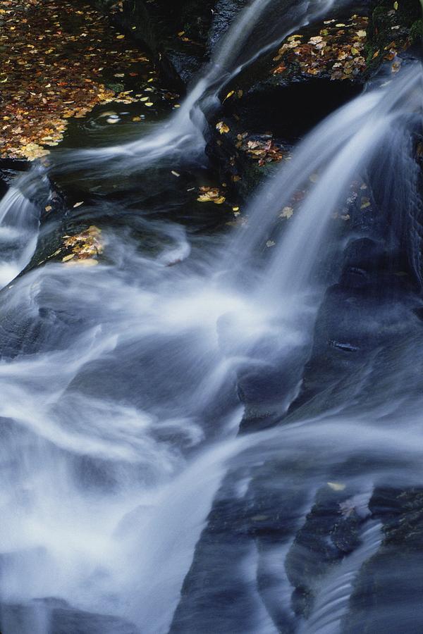 Peaceful waterfall Photograph by Scott Barrow