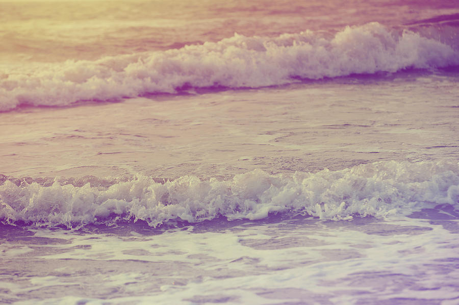 Peaceful Waves Photograph by Jenny Rainbow