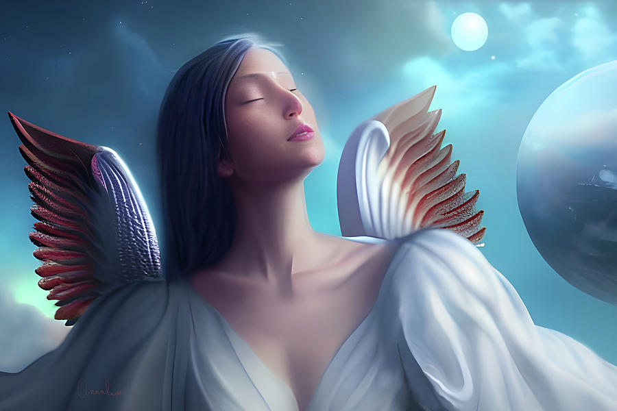 Peaceful Wings Digital Art by Annalisa Rivera-Franz