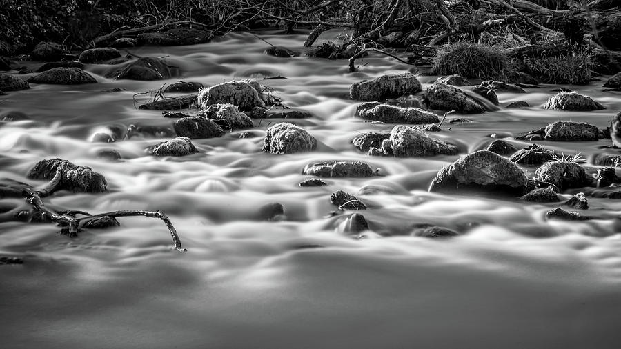 Peacful River rapids Photograph by Mike Fusaro