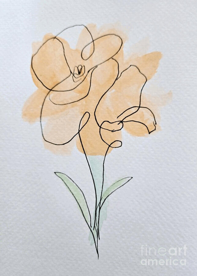 Peach Flower Painting by Margaret Welsh Willowsilk Peach Flower Painting by Margaret Welsh Willowsilk