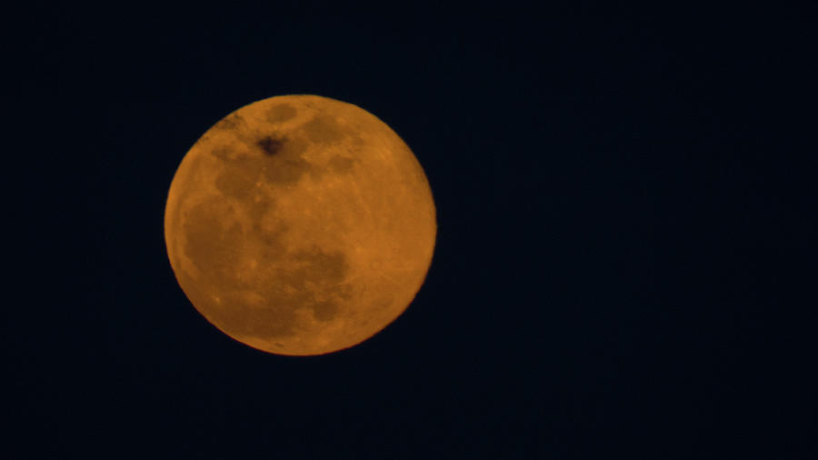 Peach Super Moon Photograph by Kimo Fernandez - Pixels