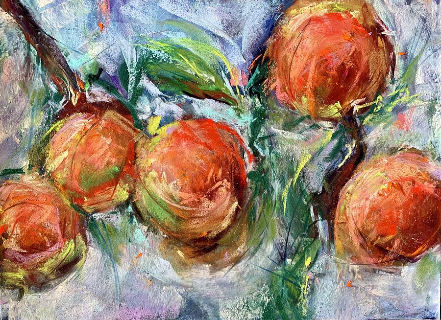 Nature Painting - Peach Tree by Bonny Butler