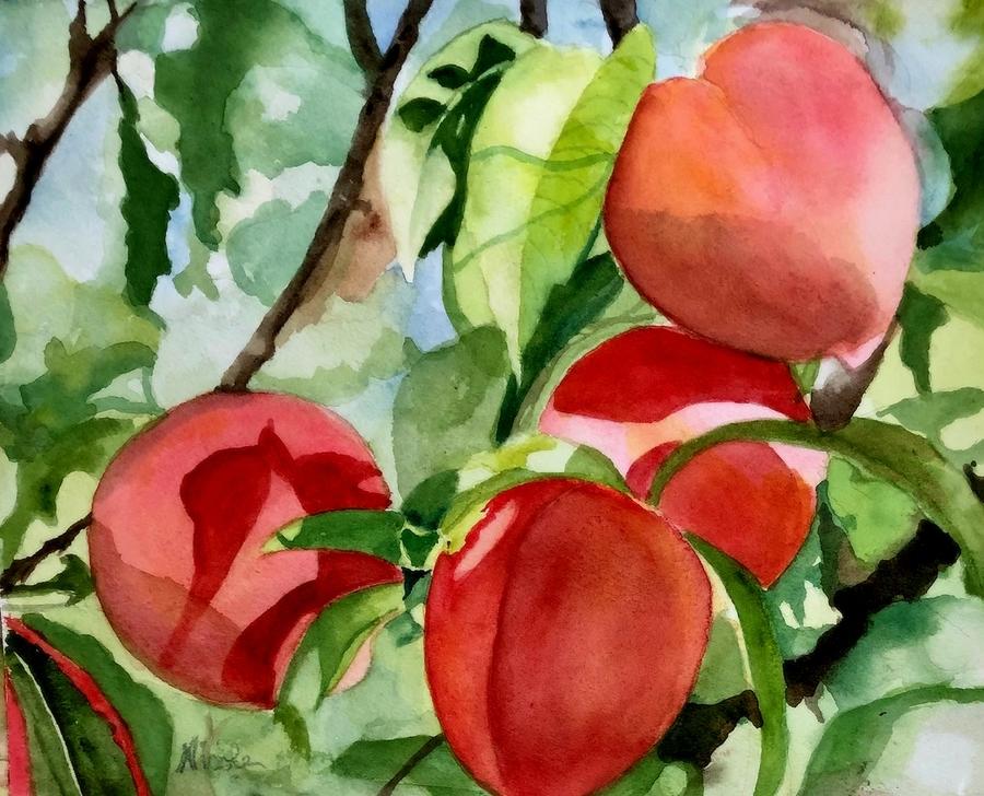Peach Tree Painting