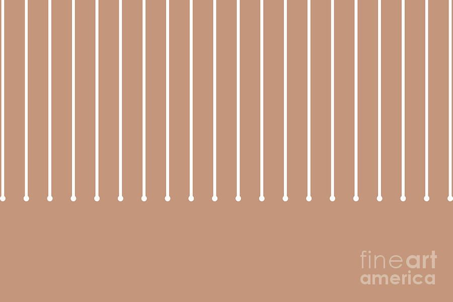 Peach White Minimal Modern Stripe Polka Dot Pattern Pairs 2023 COTY ...