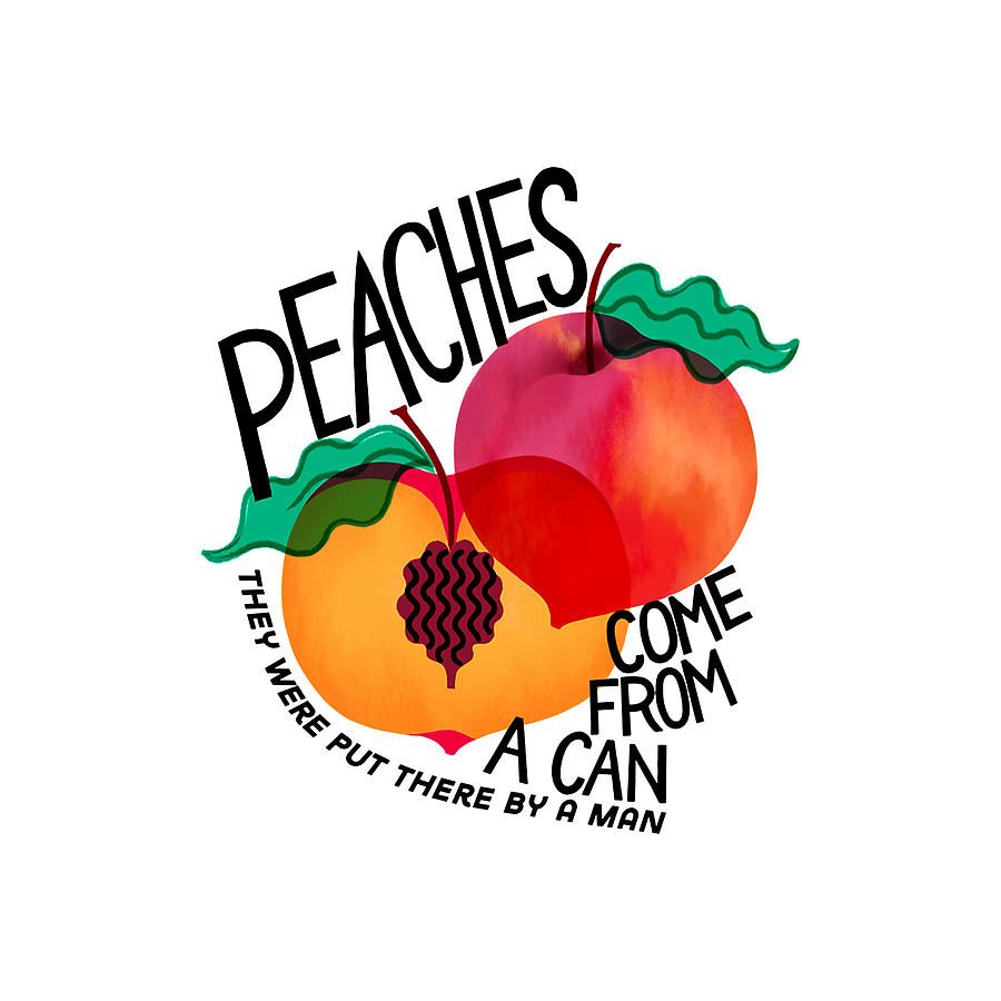 Peaches Come From A Can They Were Put There By A Man Painting by