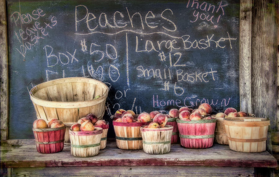 Peaches Country Fruit Stand  Photograph by Ann Powell