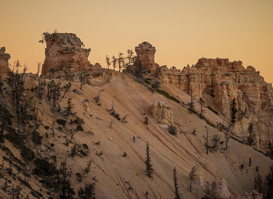Peachy Sunset at Bryce Photograph by Jean Noren