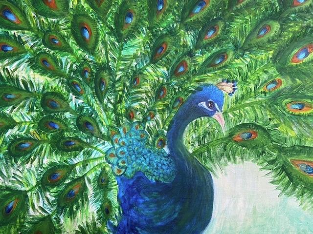 Peacock Painting by Aysha Khwaja - Fine Art America