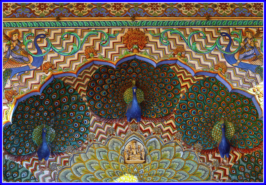 Peacock Doorway At City Palace Jaipur Photograph