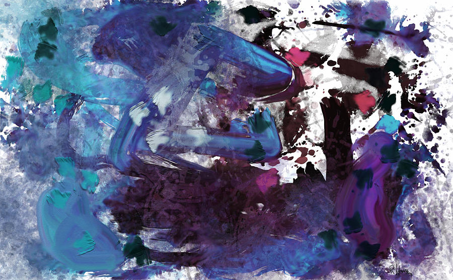 Peacock Fight Digital Art by Ruth Harrigan