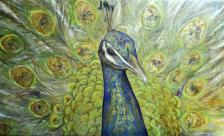 Peacock Painting by Koro Arandia