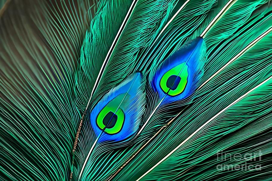 Peacock Leaf 4 Digital Art by Sandra Bussemas - Fine Art America