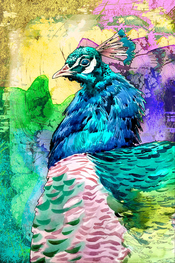 Peacock Madness Painting