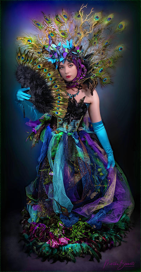 Peacock Princess With Fan Photograph by Martha Bennett - Fine Art America