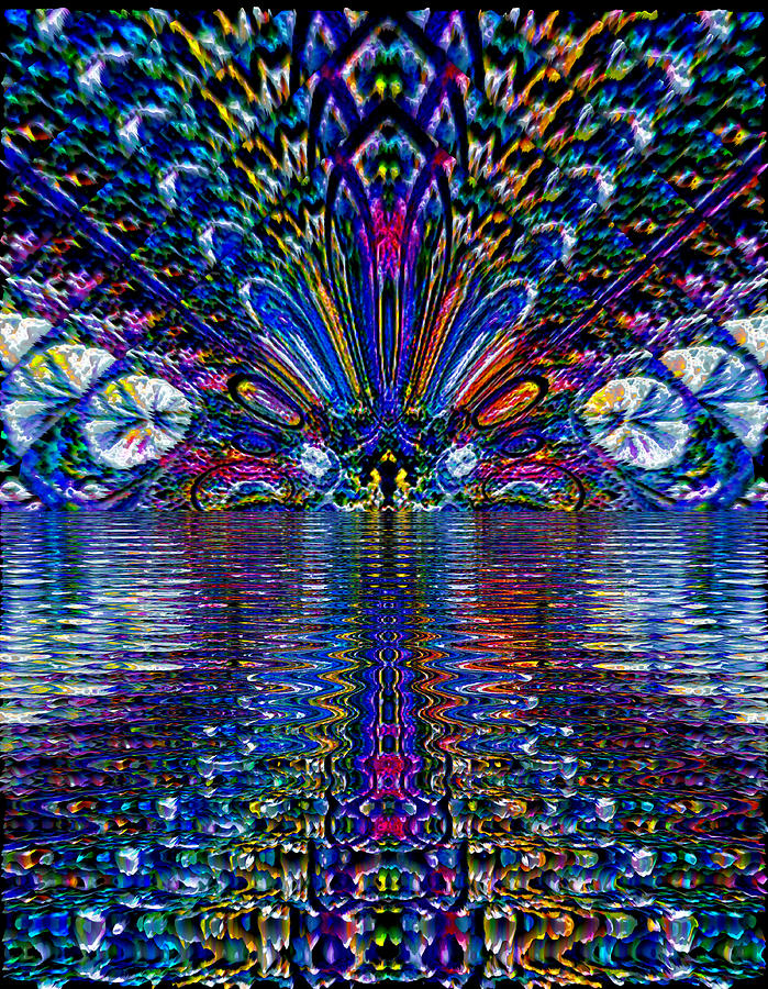 Peacock River Digital Art by Steve Solomon