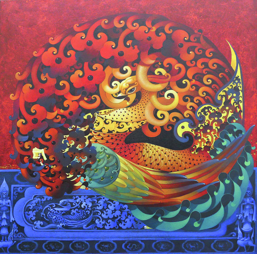 Peacock's Tail 18 Painting by Chansin Jaikham - Fine Art America