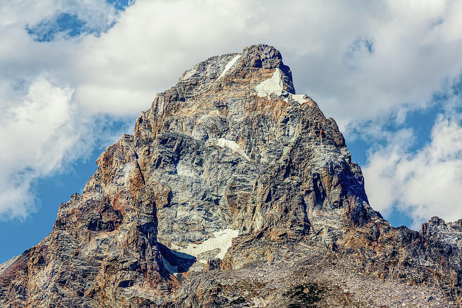 Peak of the Grand Teton Photograph by John M Bailey