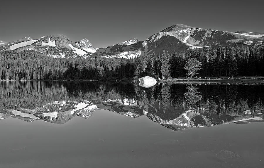 Mountain Photograph - Peaks In The Mirror by Brian Kerls