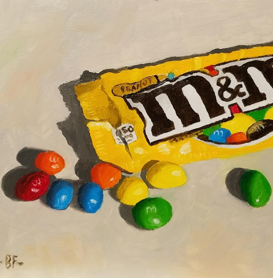 Peanut M and Ms Painting by Betty Felenchak - Pixels
