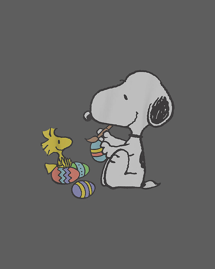 Peanuts Snoopy And Woodstock Easter Eggs Digital Art by Eisa Elivia