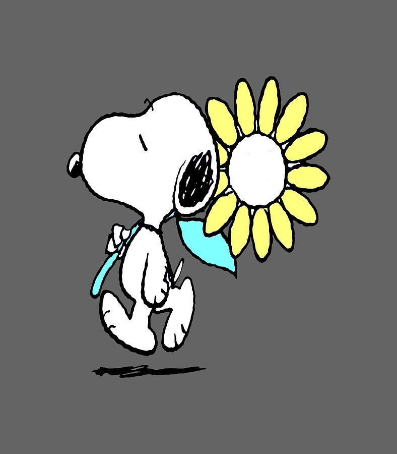 Peanuts Snoopy Pink Daisy Flower Swea Digital Art by Jaswin Dara - Fine ...