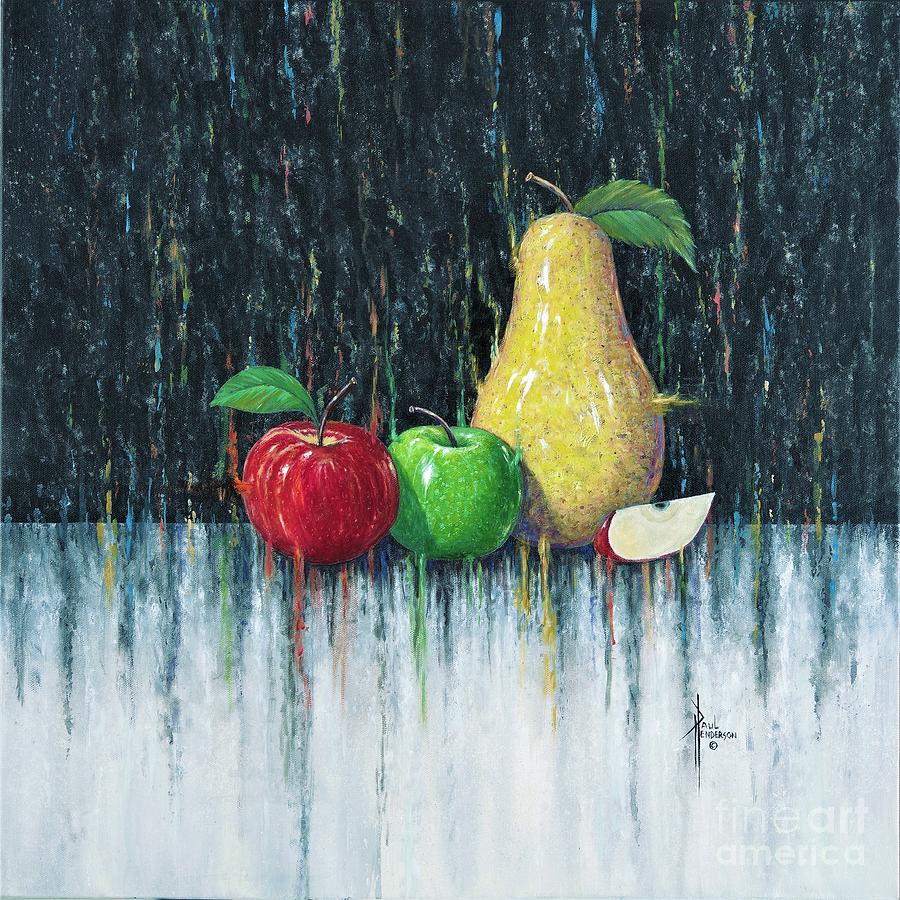 Pear And Apples II Painting