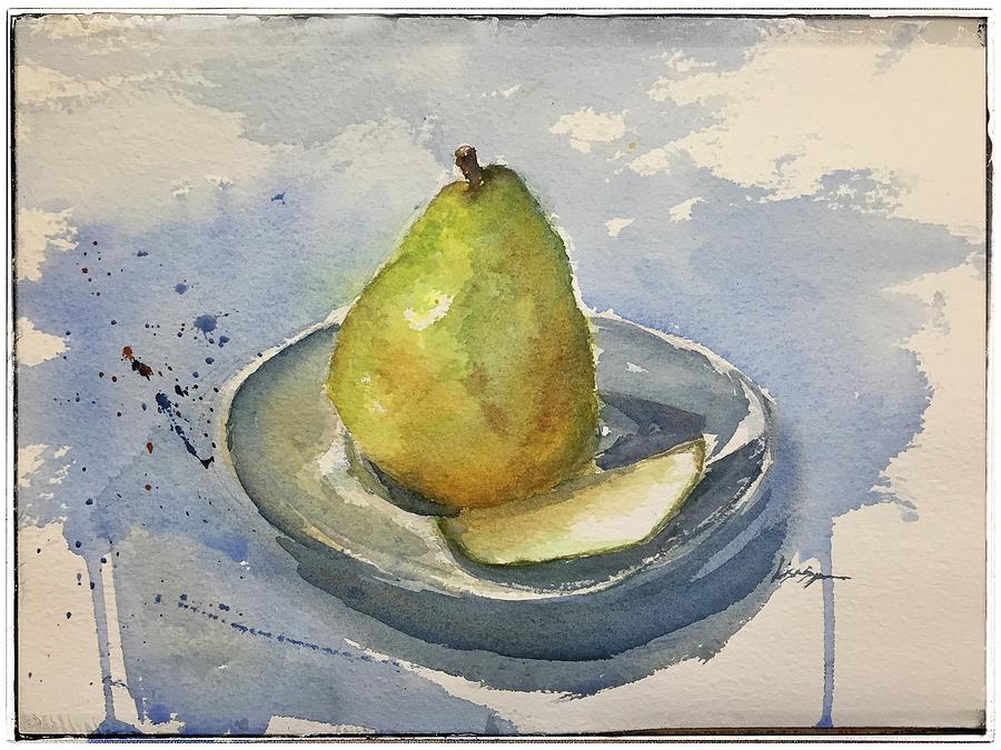 Pear  Painting by Lisa Spencer