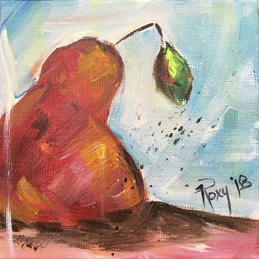 Pear Painting by Roxy Rich