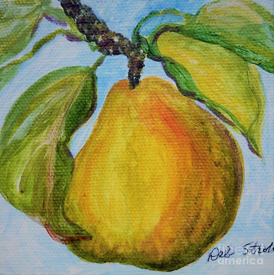 Pear Season Painting by Deb Stroh-Larson