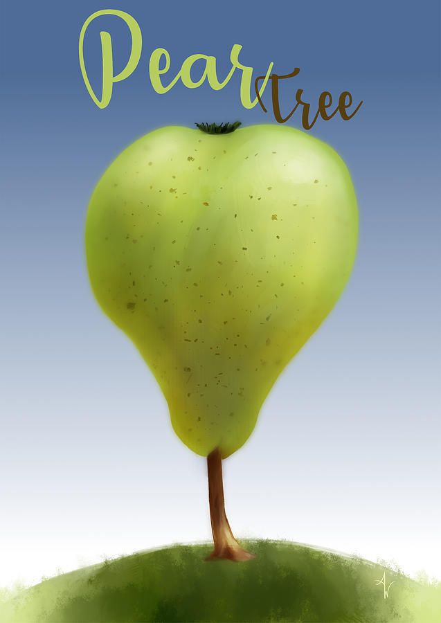 Pear Tree Digital Art by Arie Van der Wijst