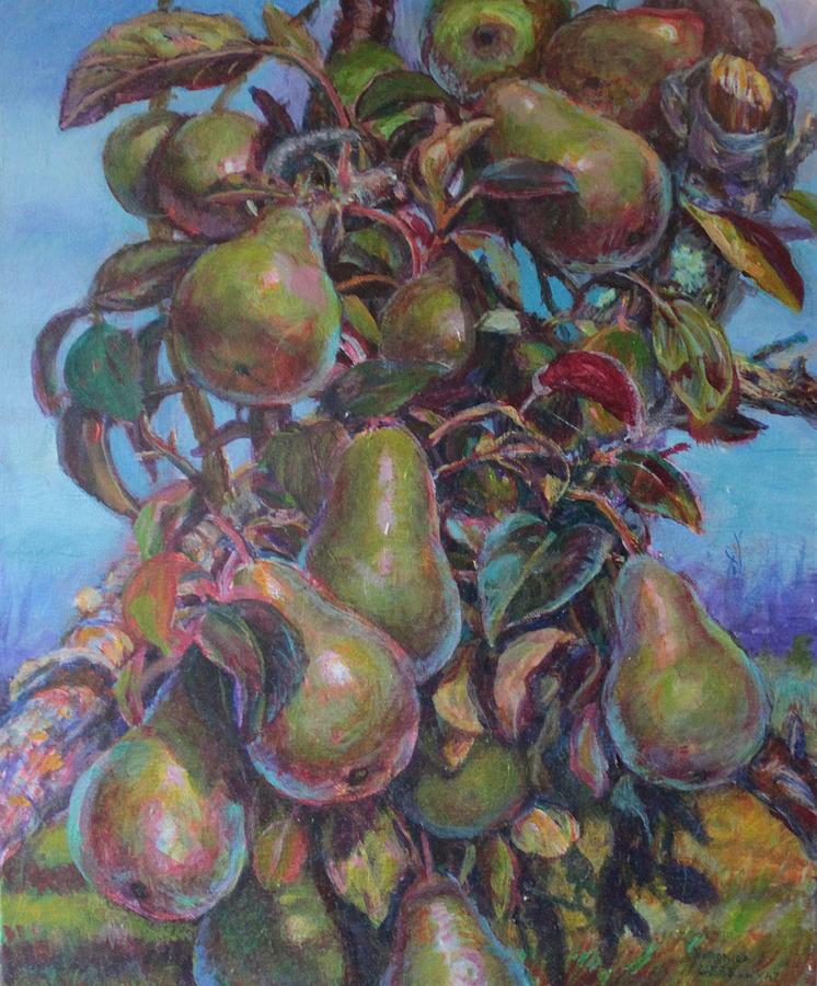 Pear Tree Painting by Veronica Cassell vaz