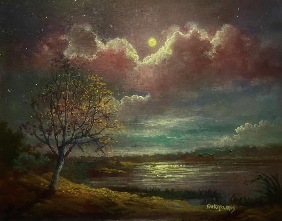 Pearl Of The Night Painting by Rand Burns