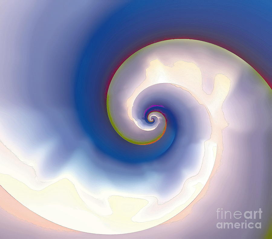 Pearlescent White and Blue Nautilus Photograph by Sea Change Vibes