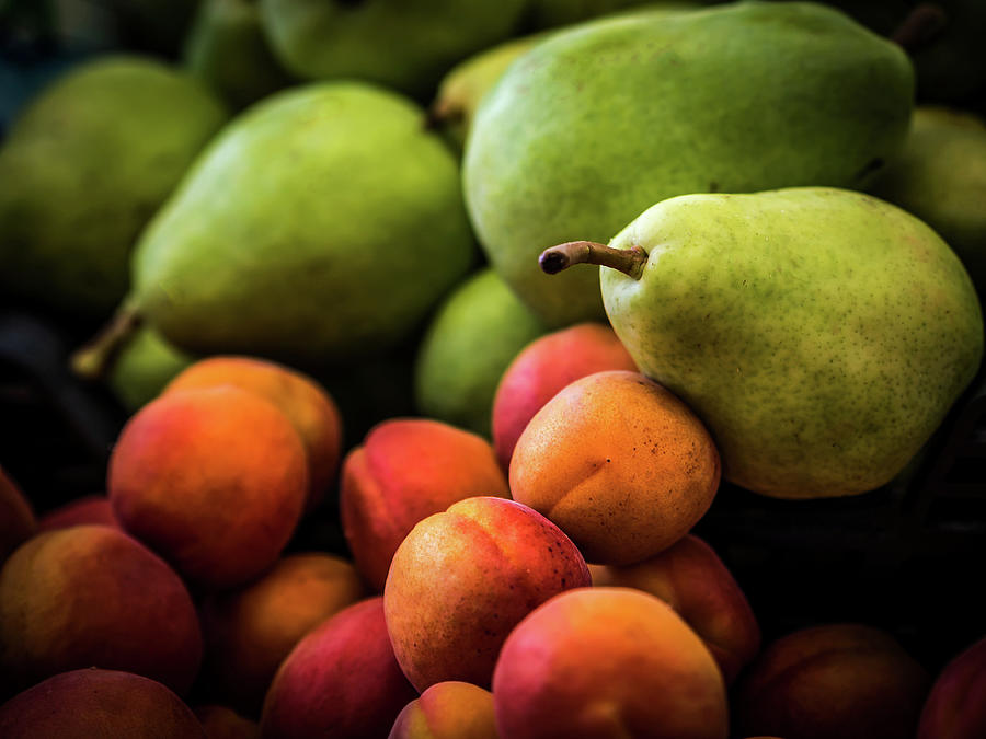 Pears and Peaches Photograph by Luis Vasconcelos