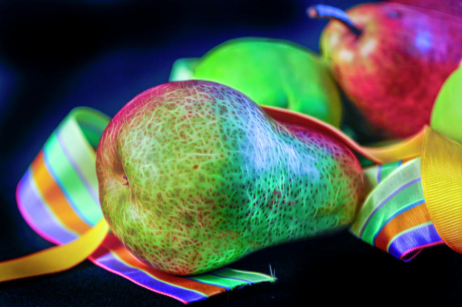 Pears and Ribbons Photograph by Cordia Murphy
