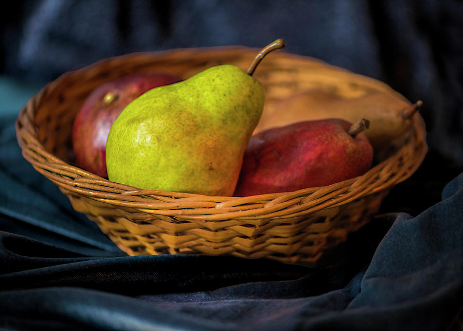 Pears in a Basket Digital Art by Cordia Murphy