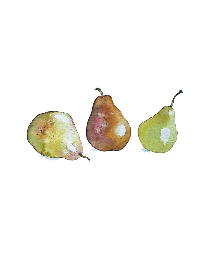 Pears Painting - Pears by Luisa Millicent