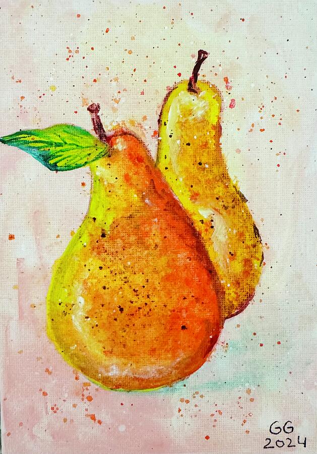 Pear Painting - Pears- Paired by Gita Gita
