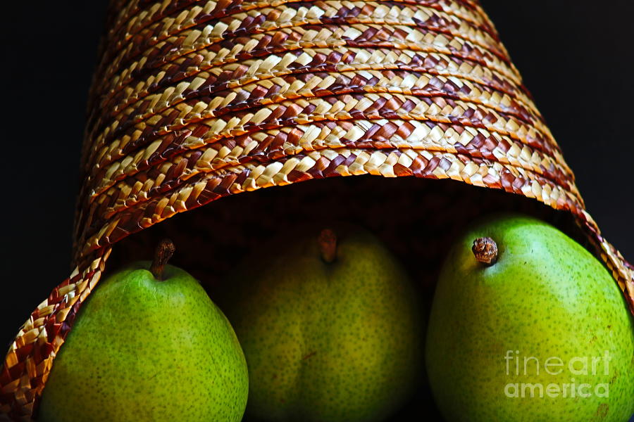 Pears Under Basket Photograph by Ash Nirale