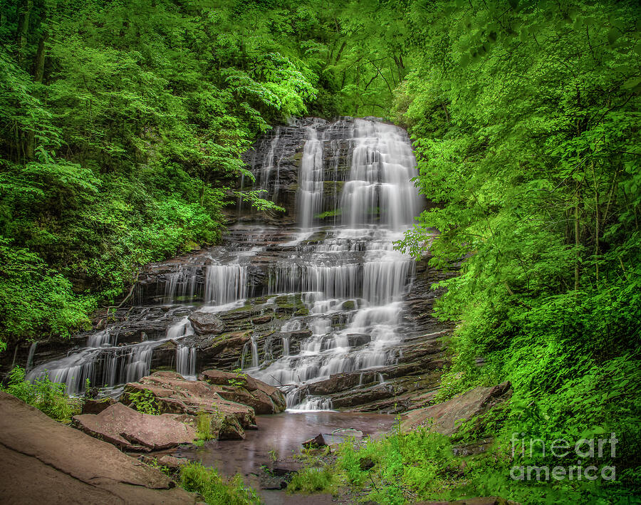 Pearsons Falls at Blue Ridge Parkway Photograph by Shelia Hunt