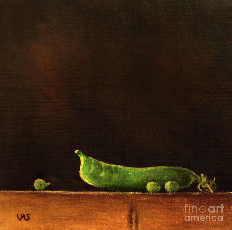 Peas Painting by Ulrike Miesen-Schuermann