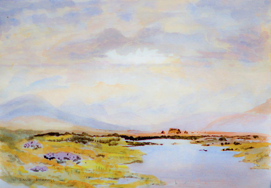 Peat Bogs Of Connemara Painting