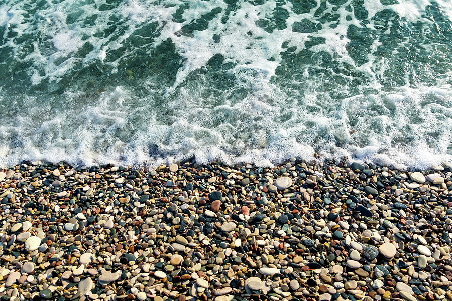Pebble And Sea Photograph