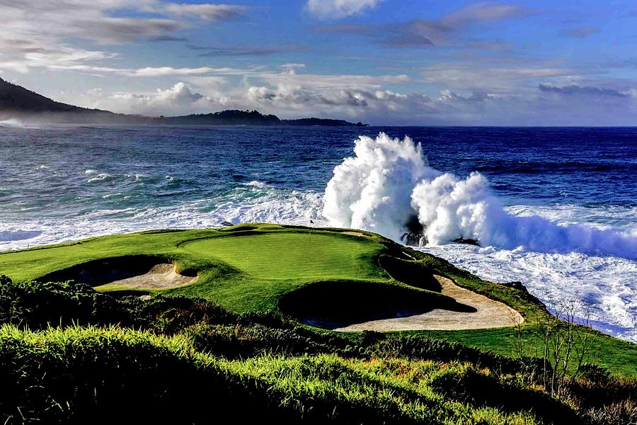 Pebble Beach Famous 7th Hole Par 3 Photograph by Peter Nowell Fine