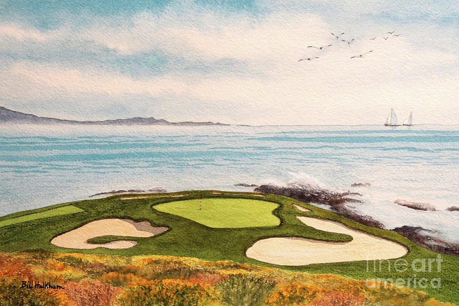 Pebble Beach Golf Course Signature Hole 7 Painting