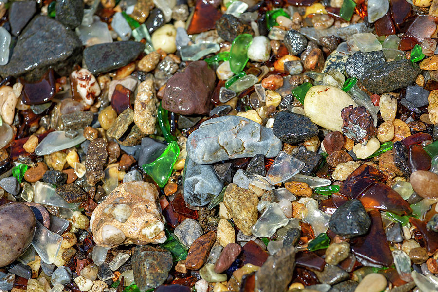 Pebbles and Glass Photograph by Cate Franklyn
