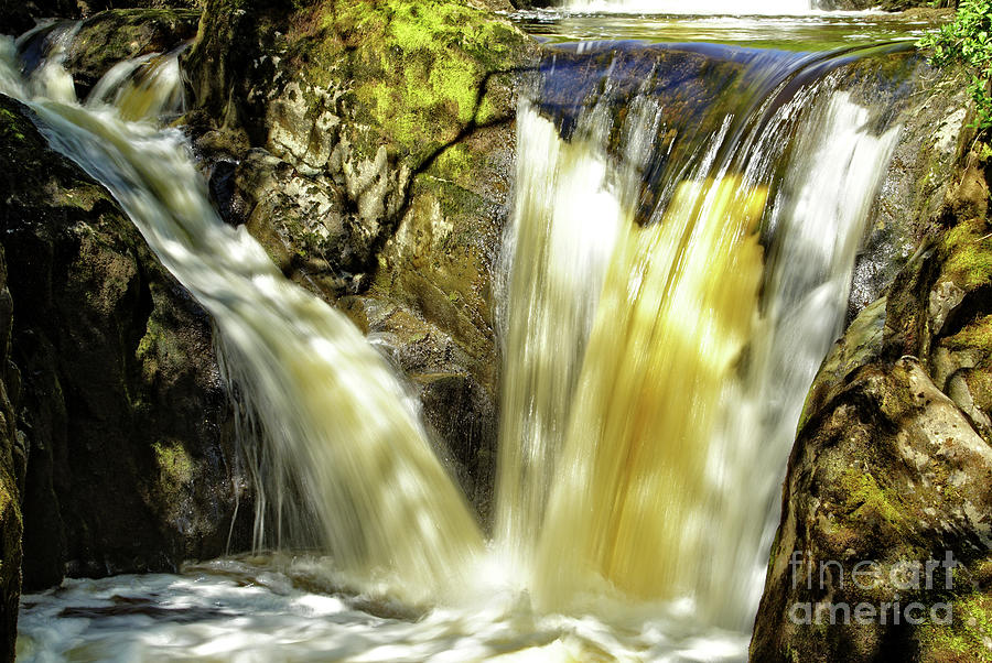Pecca Twin Falls At Ingleton, Yorkshire Dales. Photograph